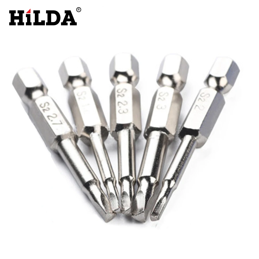 

5Pcs Set 1/4 Driver Drill Bits Hand 1.8/2.0/2.3/2.7/3.0 mm Triangle Screwdriver Drill Bits Screw Driver Bits Hex Shank Magnetic