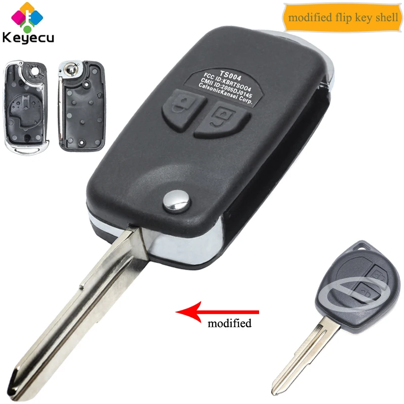 Модифицированный складной чехол KEYECU для автомобильного ключа с дистанционным