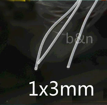 

1mm ID 3mm OD 1x3 Transparent Silicone Rubber Tube food grade silicon medical hose,1mm inner diameter capillary tube