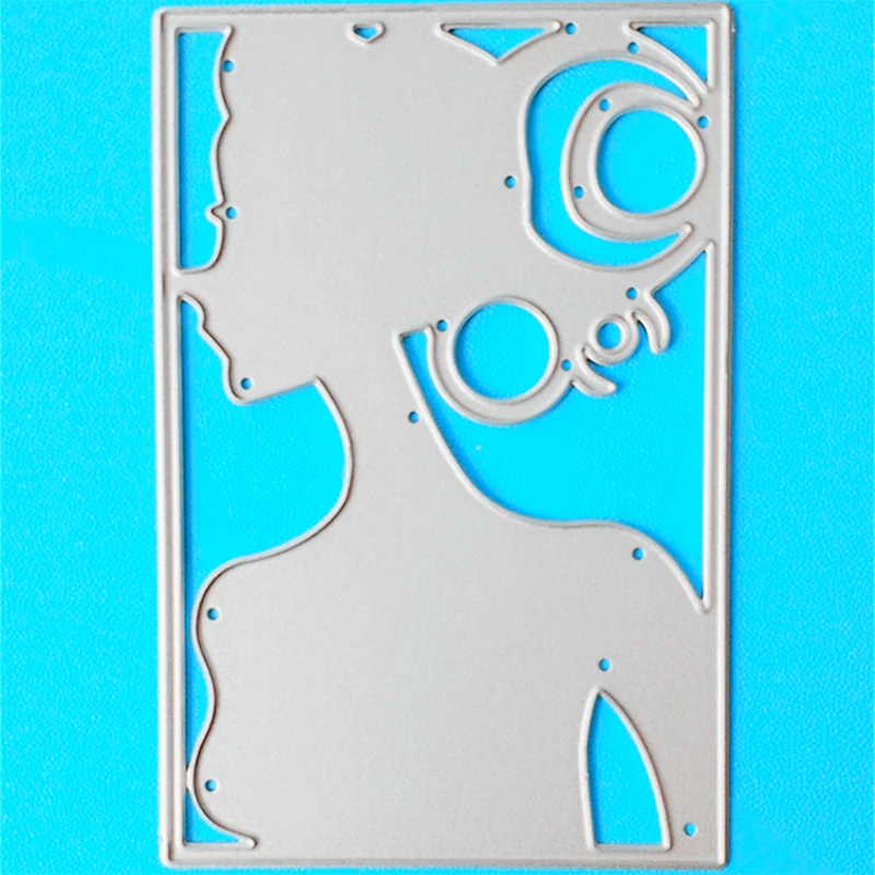 

YLCD1018 Girl Metal Cutting Dies For Scrapbooking Stencils DIY Album Cards Decoration Embossing Folder Die Cuts Template New