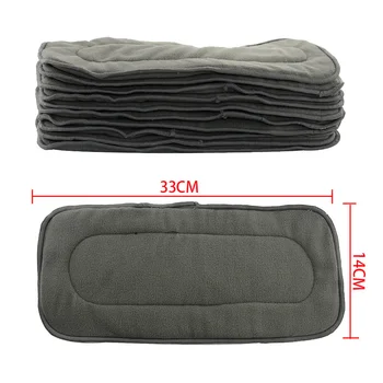 

4/5 layers Baby Washable Reusable Absorbing Breathable Bamboo Charcoal Fiber Diaper Pocket Cover Wrap Nappies