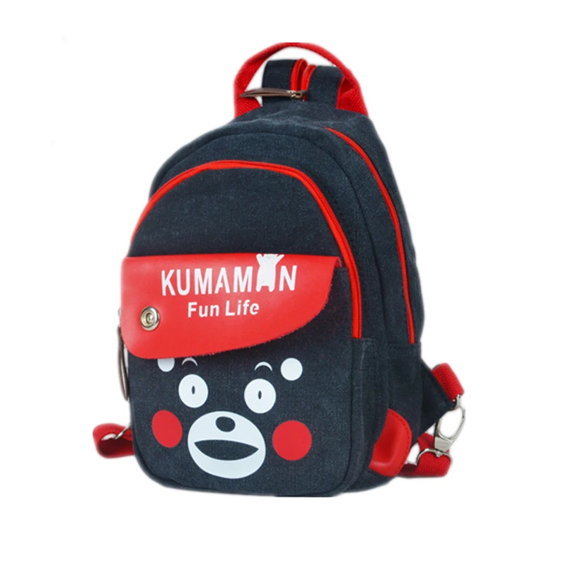 

2017 Harajuku Anime Kawaii Mascot KUMAMON Cosplay Printing Denim Mini Backpacks for Girls Mochila School Bags Women Backpack