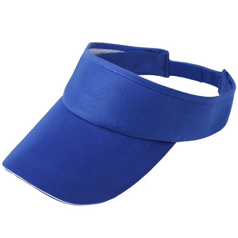 

Empty Top Hat Solid Color Sports Tennis Cap Visor Cap Men Women Solid Color Polyester Cotton Sunshade Breathable Tennis