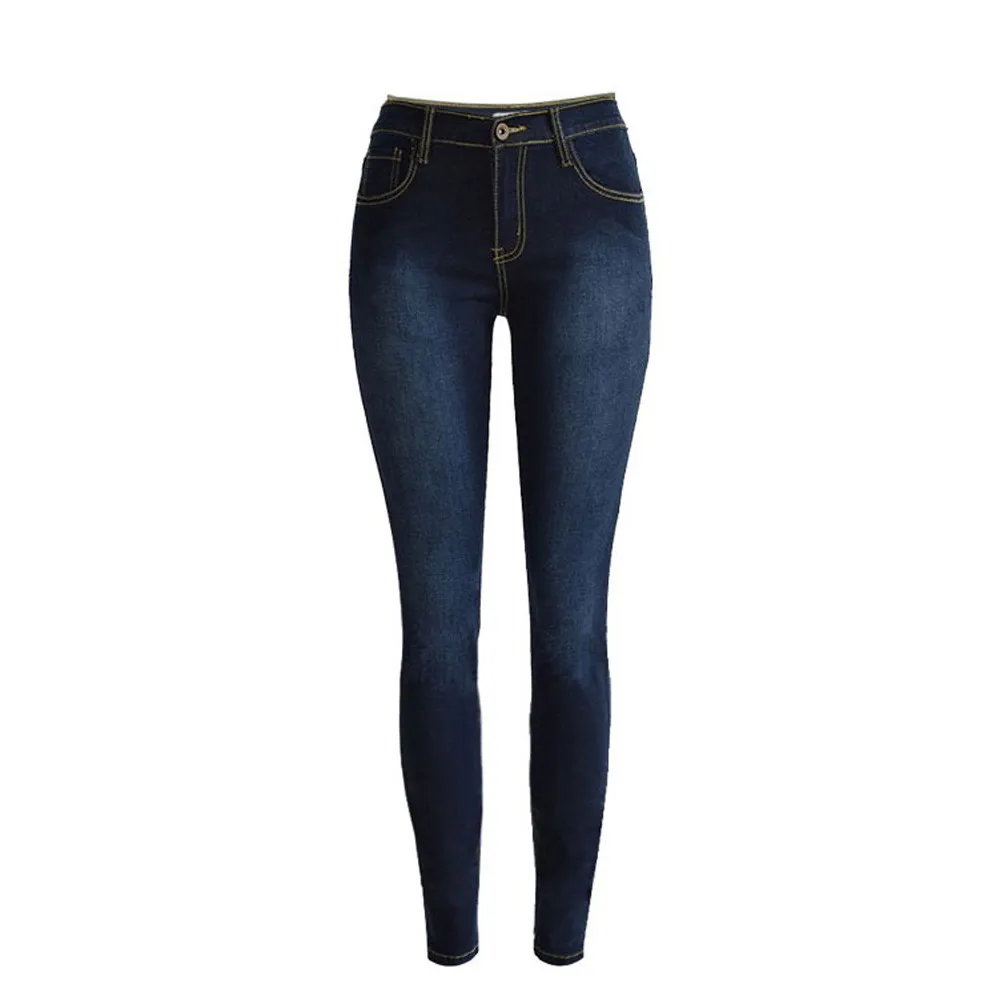 

JAYCOSIN Women Clothes Jeans Sexy Skinny Elastic Denim Trousers Ladies Fashion Elegant Slim Dark Blue Pencil Jeans Mujer 2019