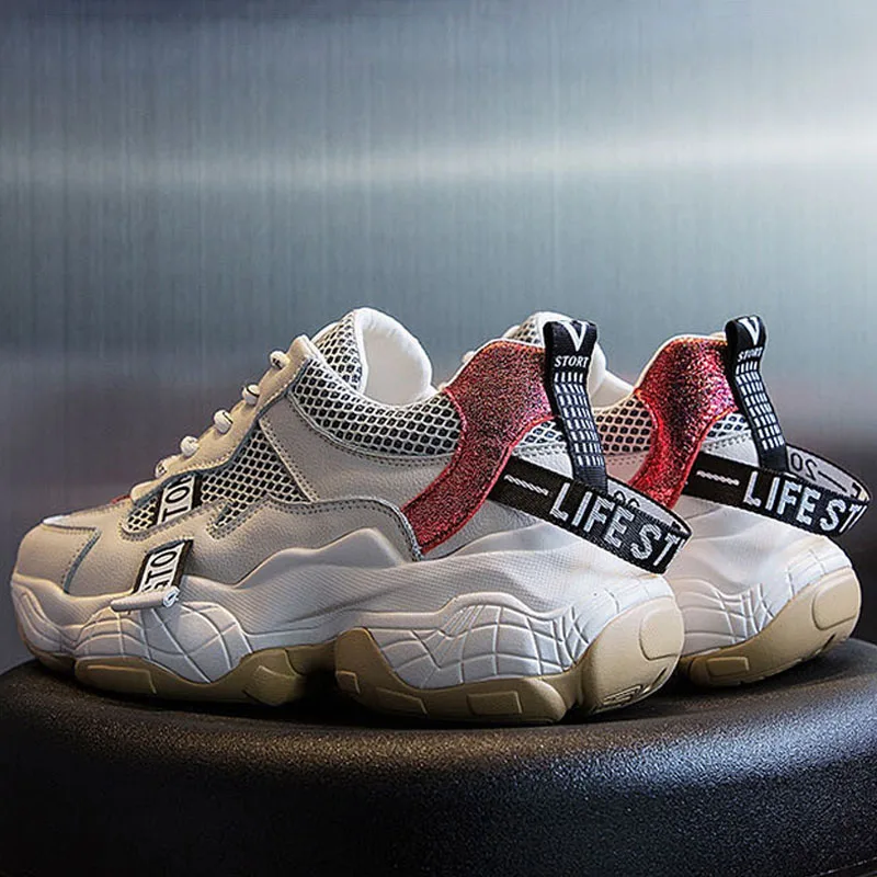 

Summer 2019 Running Shoes Woman Brand Breathable Mesh Sport Shoes For Women Casual Fashion Athletic Walking Ladies Sneakers