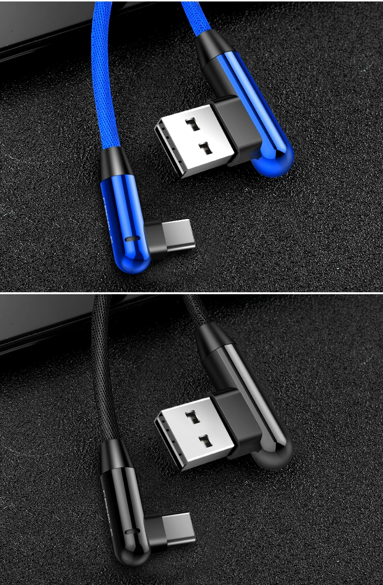 Cafele USB C кабель для Xiaomi 8 usb type C светодиодный нейлоновый кабель для мобильного зарядного устройства type-C USB-C
