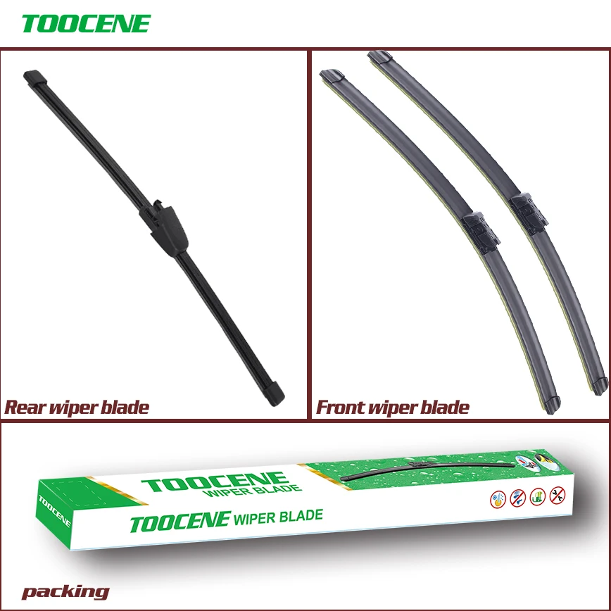 

Front And Rear Wiper Blades For Seat Ibiza 2012-2016 High Quality Rubber windshield Windscreen Car Accessories 24+16+13