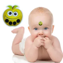 Blueness 1Pcs Apple Pattern Safety Care Body Fever Forehead Baby Thermometer Lcd Digital No Mecury Medical Children’sThermometer
