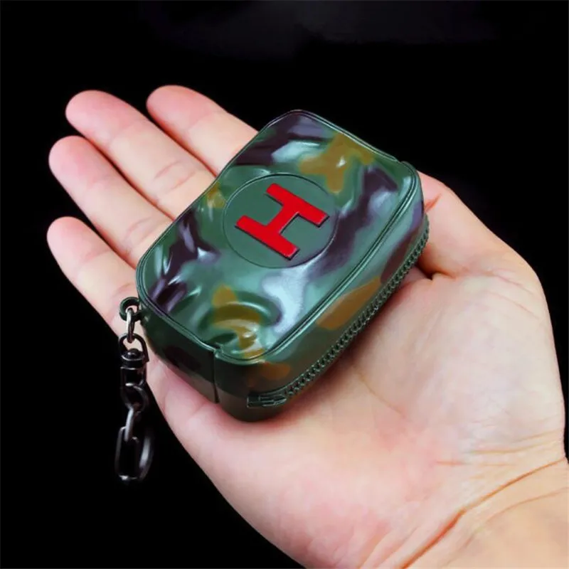  Game PUBG Medikit Medicine Bag Playerunknown's Battlegrounds Cosplay Props Alloy Armor Model Key Ch