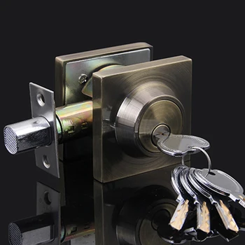 

High Quality C-level Mortice Znic Alloy Door Lock Invisible Door Lock Bathroom Room Door Deadbolt + 5 Keys Security Lock K118