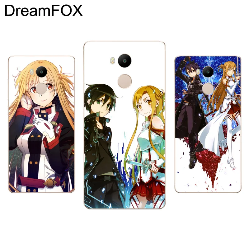 DREAMFOX M297 Sword Art онлайн Мягкий ТПУ силиконовый чехол для Xiaomi Redmi Note 3 4 4X5 5A 6 7 Pro Global |