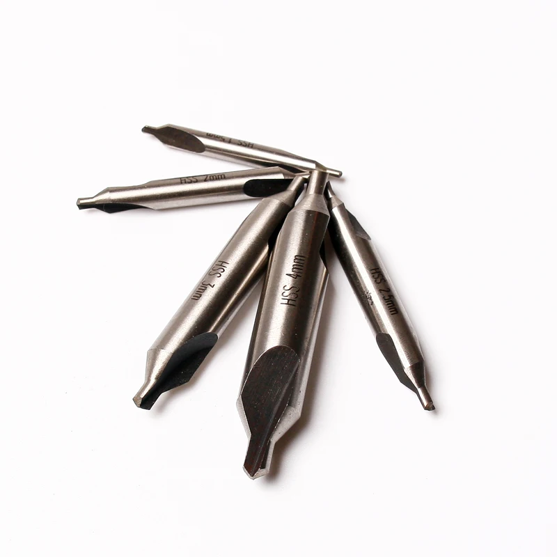 

5Pcs/lot HSS Center Drills 60 degree Combined Countersinks Degree Angle Bit Tip Set Tool