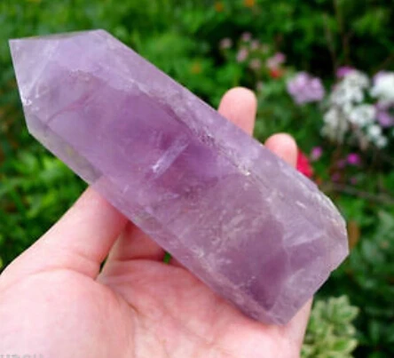 

huij 00910 Beautiful Natural Amethyst Quartz Crystal Point Healing reiki