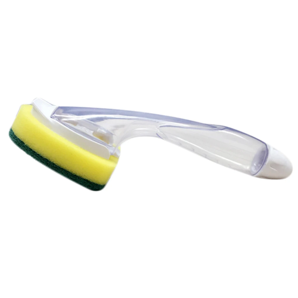 1pcs Kitchen Magic Dish Cleaning Brush Soap Dispenser Handle Refillable