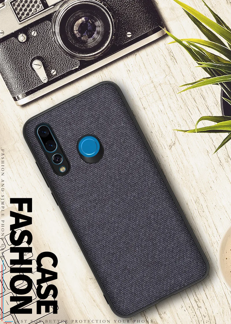 For Huawei Nova 4 Case New Full protection Hybrid PU Cloth TPU Business Dark Gentleman Case For Huawei Nova 4 Case13