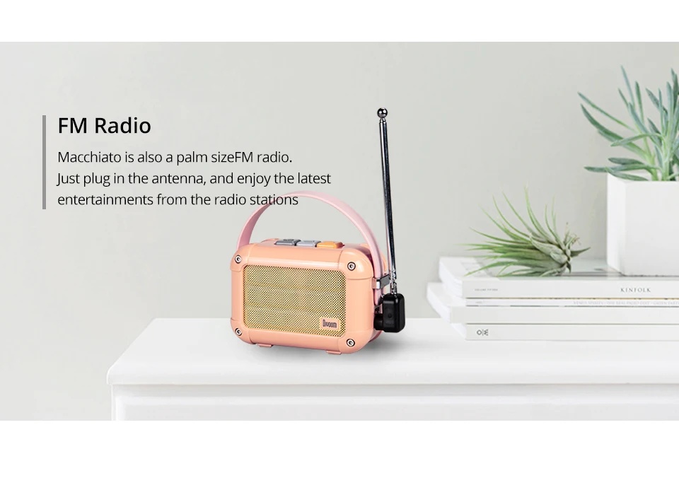 Divoom Macchiato portable wireless bluetooth speaker with FM radio TWS _09