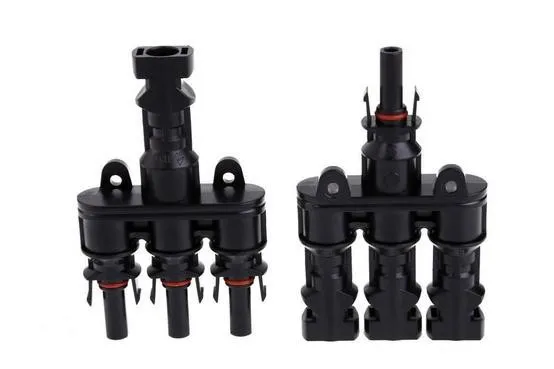 

1 Pair Solar Panel MC4 3 to 1 T Branch Connectors MC4 Panel Cable Connectors