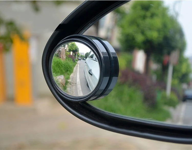1 пара, зеркало для слепого пятна, зеркало заднего вида для автомобиля, HD Выпуклое стекло, dead zone 360, широкоугольное регулируемое зеркало