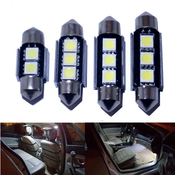 

4pcs Festoon C5W C10W 31mm 36mm 39mm 42mm LED Bulb SMD Canbus Error Free Auto Interior Door Lamp Car dome Light for audi bmw