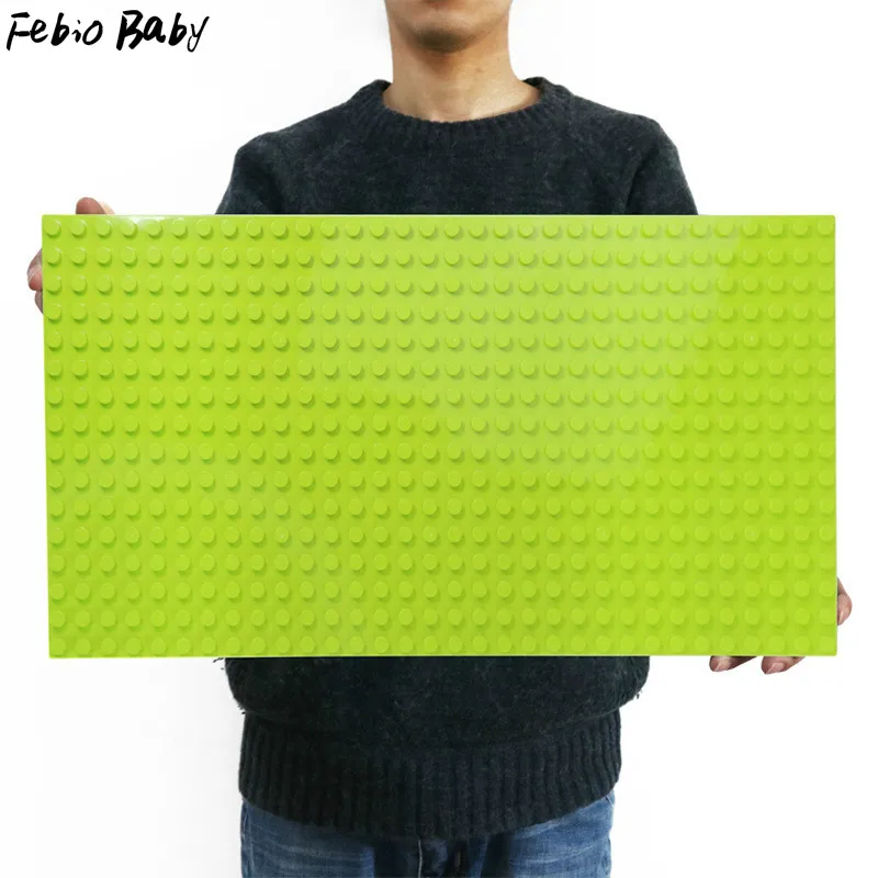 

New 512 Big Bricks Base Plate 16*32 Dots 51*25.5cm Baseplate Building Blocks Toys For Play Children Compatible For LegoINGLYs