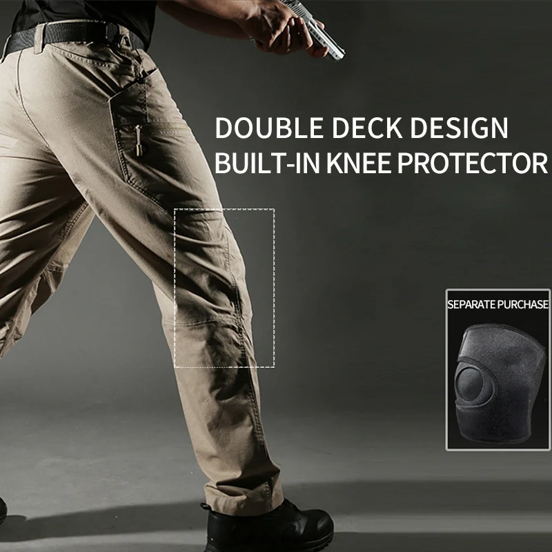 Senderismo pantalones de algodón de los hombres al aire libre formación de Trekking pesca caza impermeable militar del ejército pantalones Deporte Pantalones de deporte de carga deber pantalón Senderismo pantalones de algodón de los hombres al aire libre formación de Trekking pesca caza impermeable militar del ejército pantalones Deporte Pantalones de deporte de carga deber pantalón