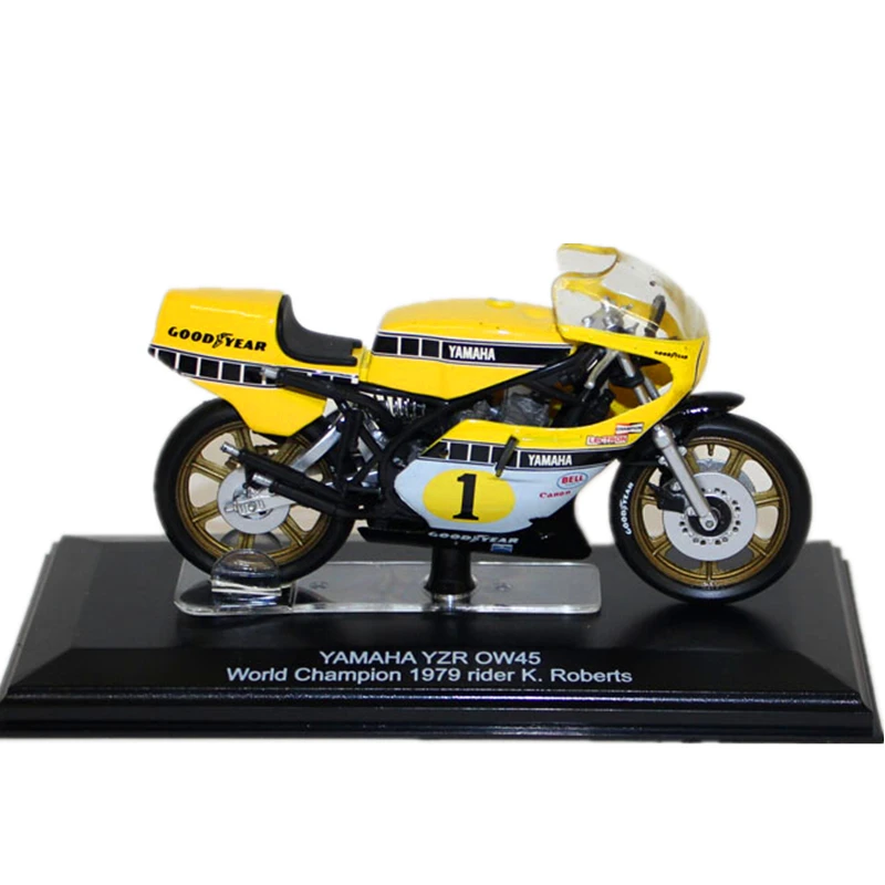 

1:22 Scale YAMAHA YZR OW45 World Champion 1979 rider K.Roberts Diecast Motorcycle Toy Collecion Racing Bike Models for Kids Gift