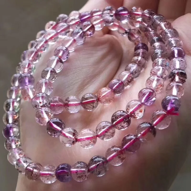 Natural Super Seven Melody Stone Rutilated Quartz Bracelet (5)