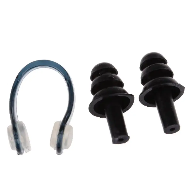 

Pool Swimming Nose Clip Diving Ear Plug + Nasal Splint Nose Clip Set EVA New Swimming Accessories High Quality