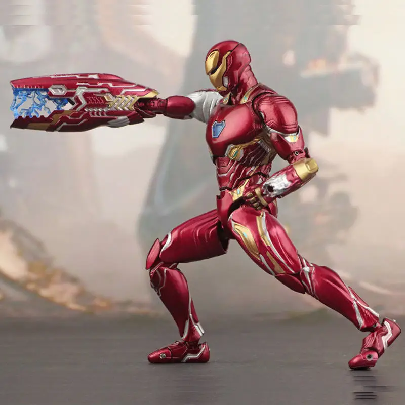 СВЧ SHFiguarts Marvel Мстители Бесконечность войны Фигурка Железный человек МК 50 Mark 50 ПВХ Коллекционная модель игрушки