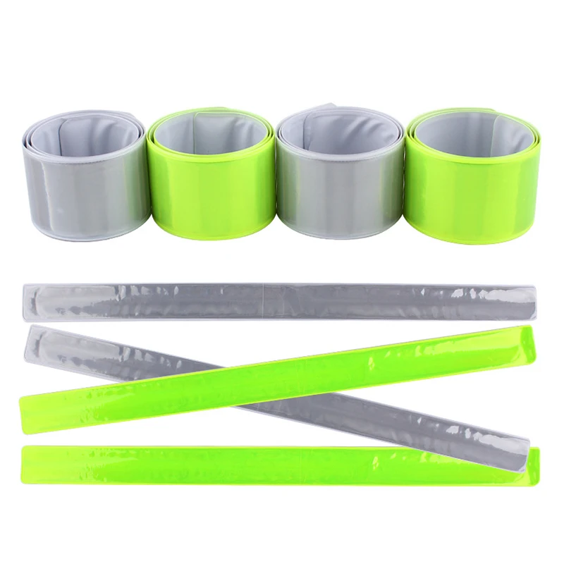 Excellent Hot sale Reflective Tapes Bike Stickers Running Cycling Reflective Strip Safety Warning Light Bicycle Bind Pants Leg Strap 4