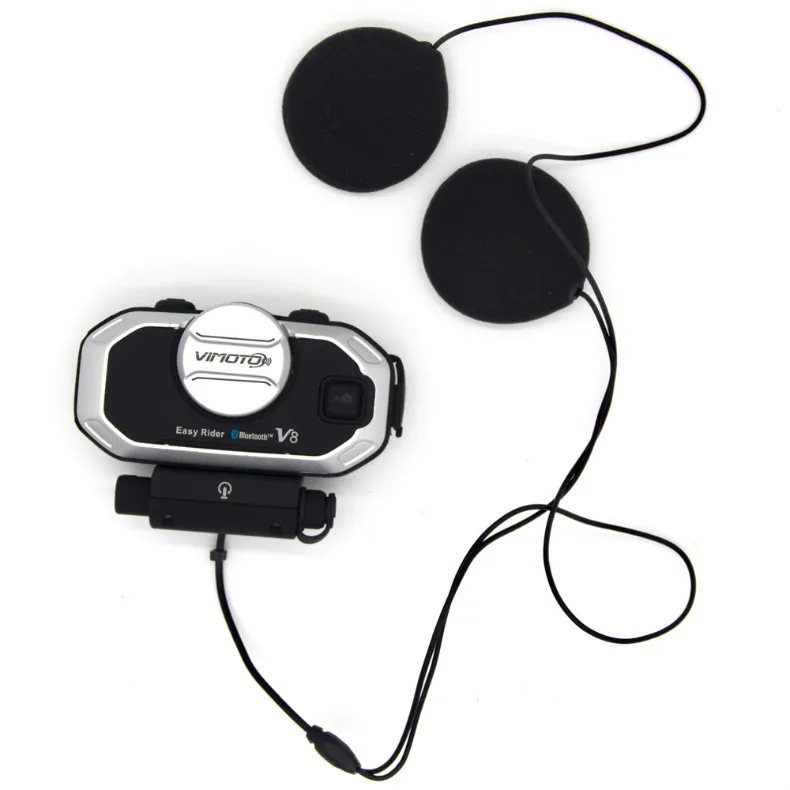Motorcycle Helmet Bluetooth Headset Vimoto V8 850mAh Multi-function BT Interphone Motorbike Stereo Headphones for Two Way Radios (14)