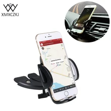 XMXCZKJ Universal 360 Adjustable Car Air Vent Mount CD Slot Cell Holder Smartphone Mobile Phone GPS For Iphone Samsung