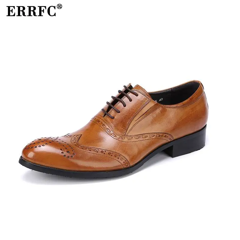 37 gelb Errfc Party Kleid Echte Lederne Größe Männer Für Brogue 45 Formale Schwarzes Schuhe Braun Verkauf Mode Heißer Tx6qTgnSv