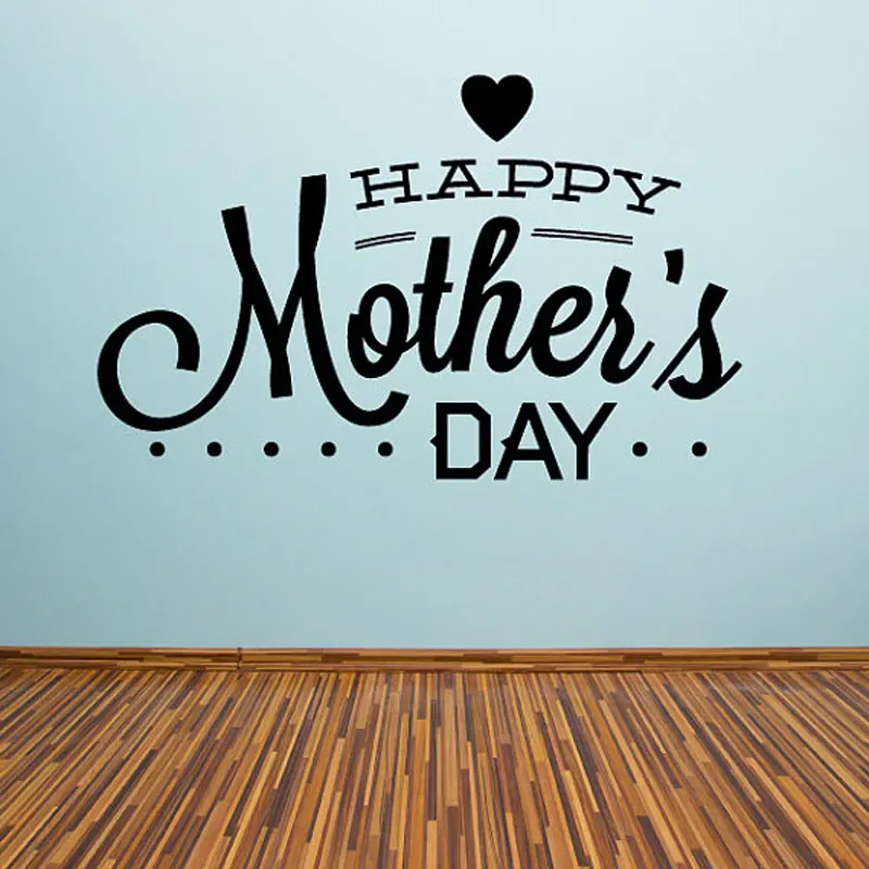 

Happy Mother's Day Wall Stickers Love Home Decor Quotes Vinyl Decals Festival Mural Self adhesive Wallpaper Gift For Mother MD04