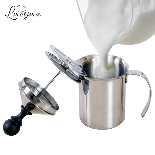 Lmetjma 400ml Stainless Steel Milk Frother Foamer Coffee Lmetjma 400ml Stainless Steel Milk Frother Foamer Coffee Cuccino Manual