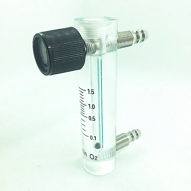 Air Oxygen Gas flow meter flowmeter caudalimetro counter flow indicator O2 oxigen gas meter flow device switch 0.1-1.5Lmin 3