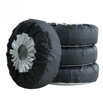 

1/2/4pcs Tire Cover Case Winter and Summer Car Spare Tire Cover Storage Bags Carry Tote Tire Wheel Protection Covers