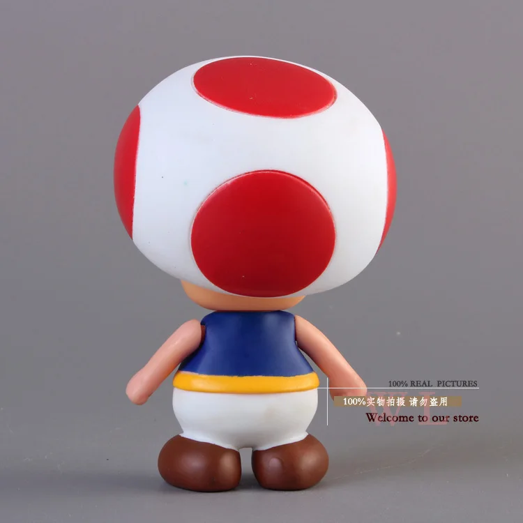 Free Shipping Super Mario Bros Mushroom Toad PVC Action Figure Model Toy SMFG229
