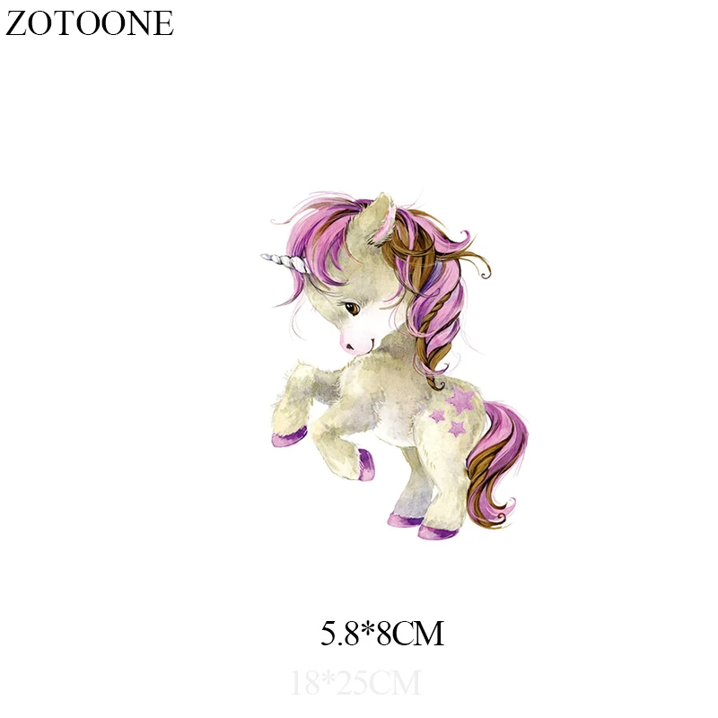 Классные нашивки в форме единорога ZOTOONE утюжок для переодевания одежды футболки
