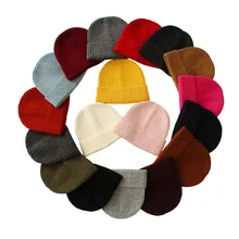 На заказ Название патч для женщин зимняя шапка вязаные шапочки взрослых Эластичный Череп шапки однотонные теплые шапочки толстые хип хоп вязаные Шап