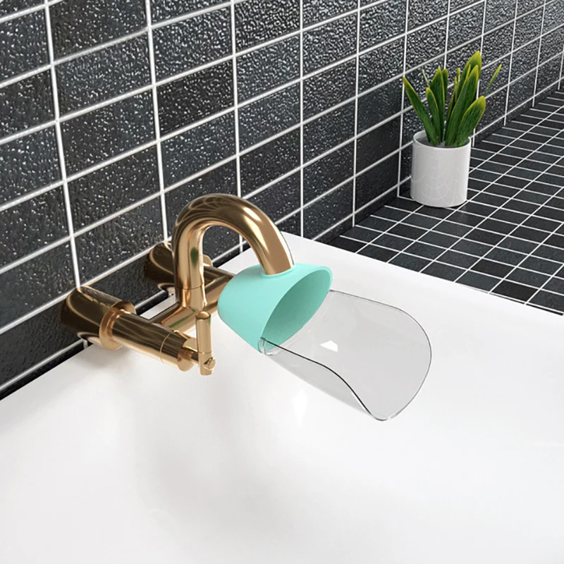 Kitchen Rotatable Bubbler Faucet Extender Sink Handle Extension Baby