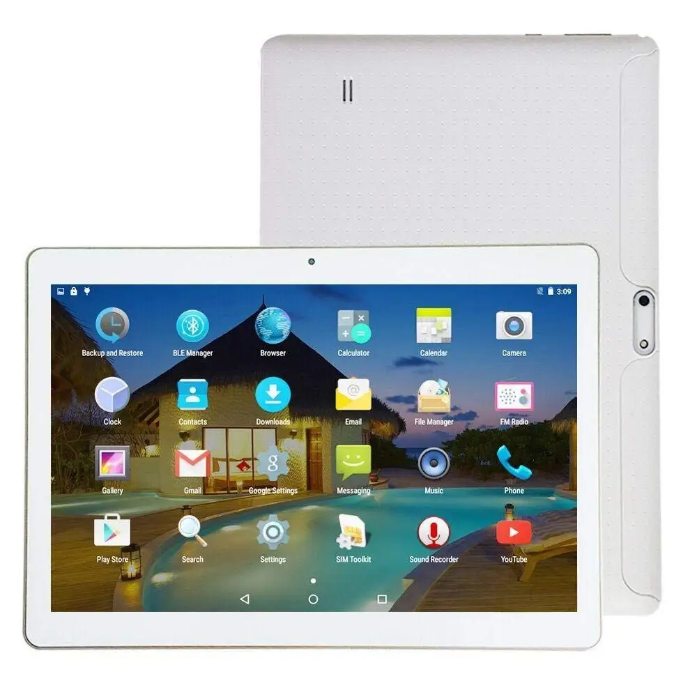 

Android 7.0 Tablet 10 Inch with Sim Card Slots 4GB RAM 64GB ROM Octa Core 3G Unlocked GSM Phone Tablet PC Wifi Bluetooth GPS
