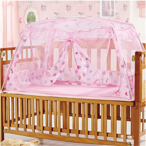 

Mosquiteros cunas New Portable Baby mosquito net Bed tent Netting Children Bracket Canopy Playpen Floding Nets with 2 Door