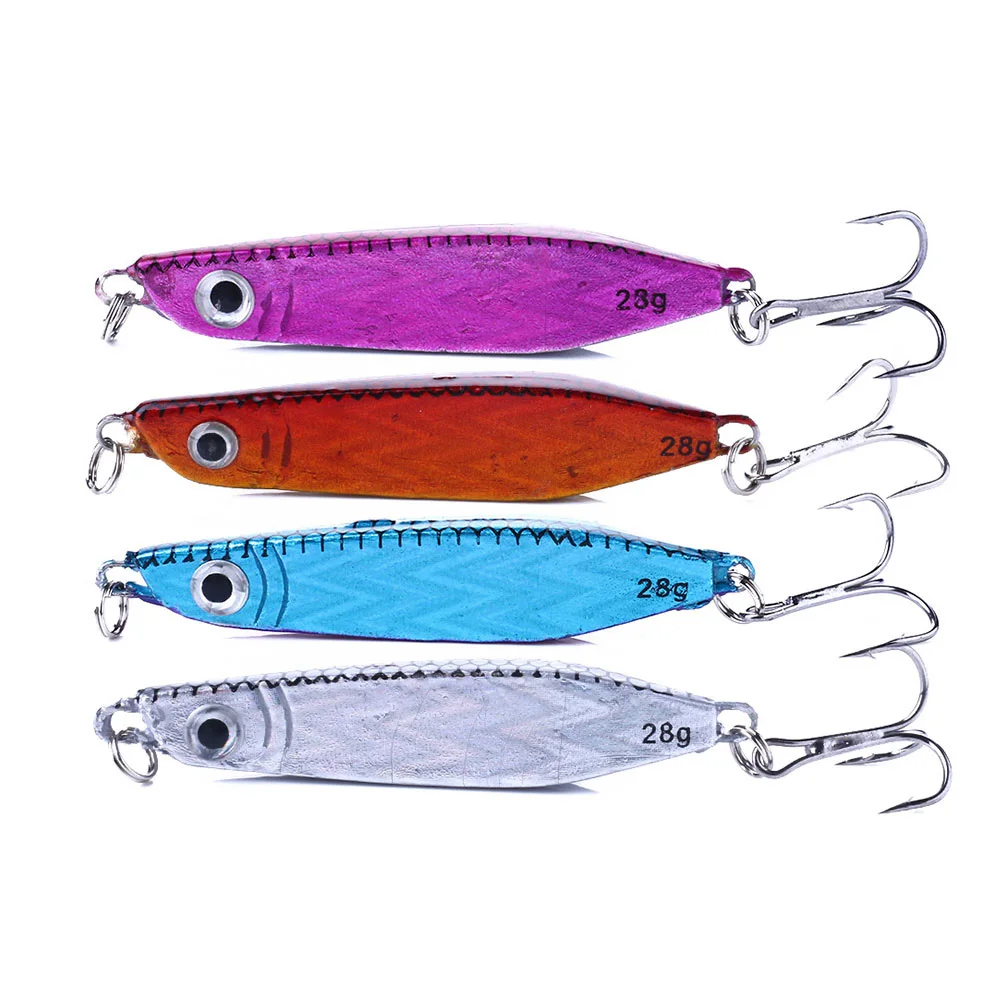 

1pcs fishing lure Metal Lead fish bait 6.5cm 28g laser jigs Wobbler Artificial Pesca Tackle