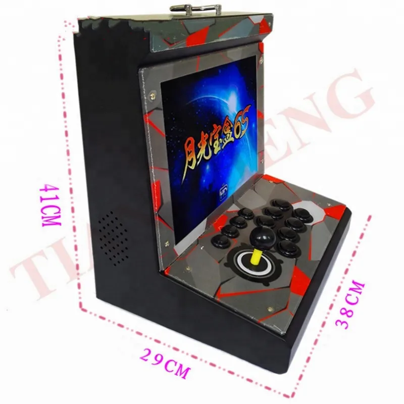 

15inch Arcade Mini bartop game machine Arcade Video Game Console 1399 in 1 PD Game 6S with coin selector