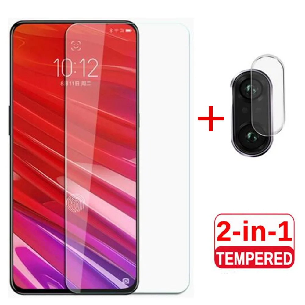 

2 in 1 ALL Camera Lens Glass For Lenovo Z5 Pro 2.5D 9H Tempered Glass Screen Protector For Lenovo Z5 Pro Protective