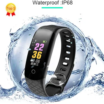 

2019 new design waterproof smart bracelet with hot trending wristband pk xia mi mi band fabit smart band compatible ios android
