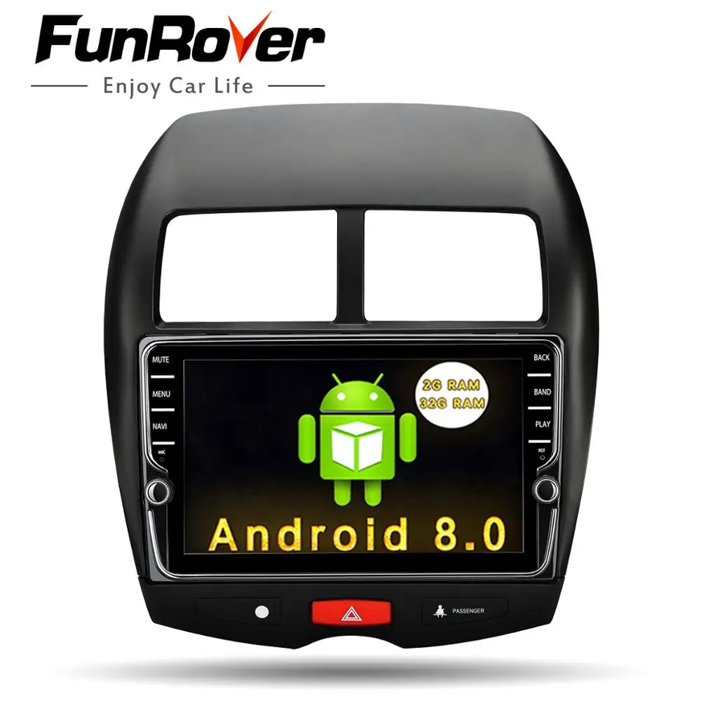 

Funrover 2 din android Car DVD Player multimedia For Mitsubishi ASX 2011-2015 Peugeot 4008 Citroen C4 Aircross GPS Radio Stereo