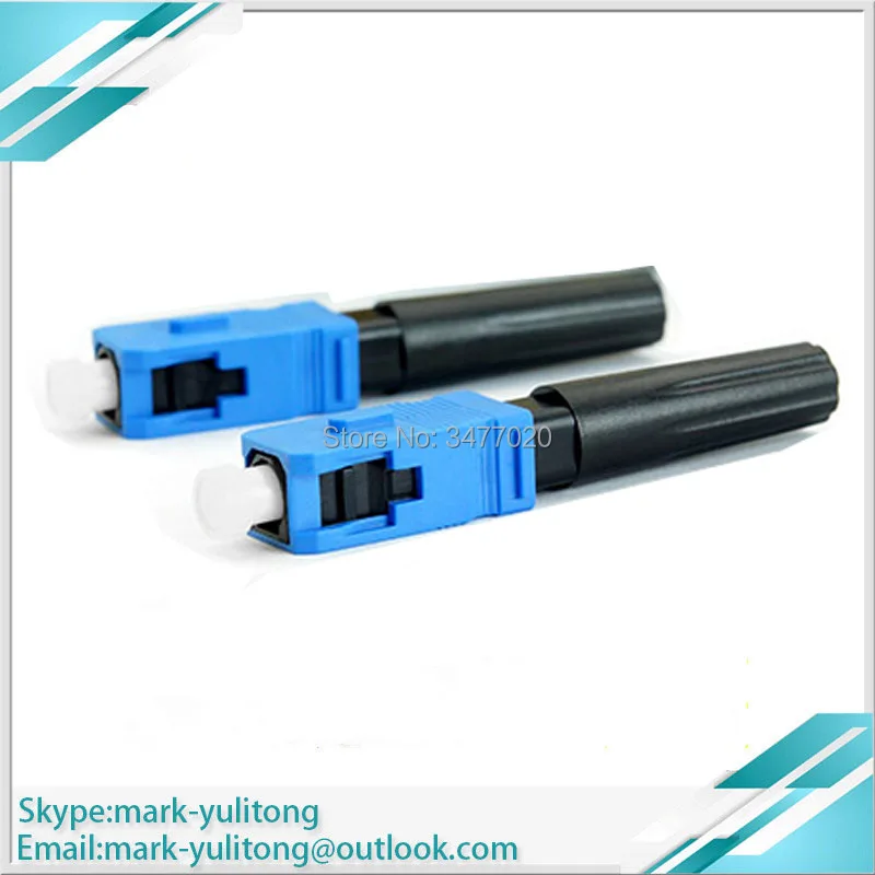 

20 PCS pre-embedded SC APC/UPC quick connector FTTH single mode fiber