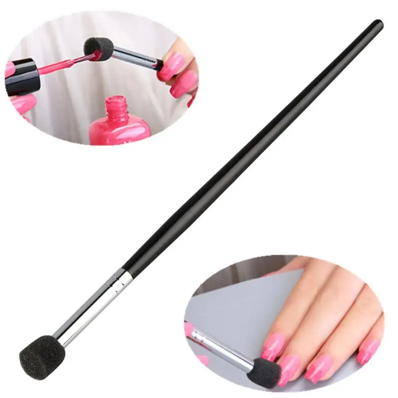 

Hot Sale 1pc Glitter Powder Picking Dotting Gradient Pen Brush Sponge Nail Art Tools UV Gel Painting Pen Dropshipping